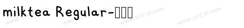 milktea Regular字体转换